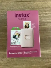 FUJIFILM INSTAX MINI LINK 2 SMARTPHONE PRINTER BUNDLE PINK BLUETOOTH BRAND NEW