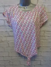 Trespass Pink Tie Front T-Shirt Blouse Top Size 10-12 Medium NEW!!!