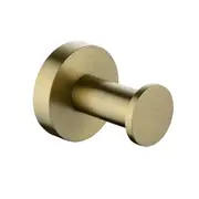 Lucid Pin Series Brushed Brass Robe Hook