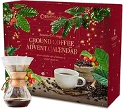 Coffee Advent Calendar 2024-24 Premium Gourmet Coffee Ground Beans Various Flavours Gifts for Coffee Lovers Men Women Unique Advent Calendar