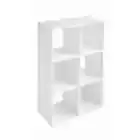 Mainstays 11" 6-Cube Storage Organizer, White