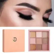 9 Color Eyeshadow Disc Pearlescent Mattes Earth Color Eyeshadow Two Faced Makeup