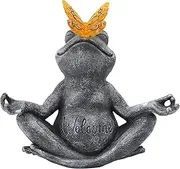 Resin Solar Frog Garden Decors - Resin Garden Statue Charming Frog Statue | Solar Frog Statues | Animal Statues for Garden Frogs Outdoor Decor | Solar Frog Statue | Solar Frog Landscape Decoration