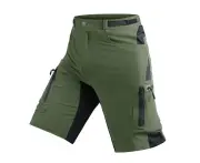 GEERTOP Mens Outdoor Quick Dry Stretchy Shorts for Camping Hiking-Army Green