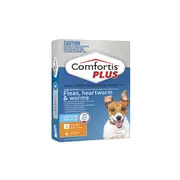 Comfortis Plus Orange Flea & Worming Tablets 4.6-9kg Dog 6 Pack - 6pk