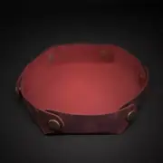 Handmade Leather Dice Tray Rolling Tray Mat DND RPG Table-top Game Accessory