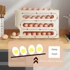 Neat Organized Egg Storage Rack for Fridge Capacity Automatic Holder