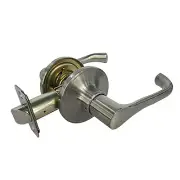 Milano Passage Lever Lockset, Satin Nickel -LYPX203B