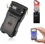 WUBEN X3 Mini Led Torches Rechargeable EDC Torches Keychain Flashlight with Charging Box 180 Degree Twist Ip65 Waterproof Magnet Base 10 Mode Type-C Lanyard for Camping, Outdoor,Inspection, Gift