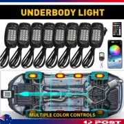 8/16PC Wireless LED Strobe Light RGB Colors Rechargeable Flashing Warning Lights