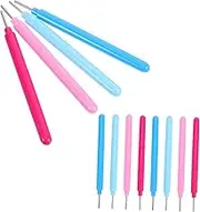 Angoily 12pcs Slotted Needle Pen Set Paper Curling Rolling Quilling Tool for Handmade Art Projects DIY Cardmaking and Creative Paper Crafting,