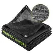 2Pack 6Ft x 50Ft Sunblock Shade Cloth Greenhouse Carport Cover 60% Shading Rate