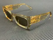 MIU MIU MU 09WS 11T40F Sand Transparent Brown Women's 53 mm Sunglasses