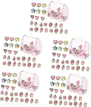 Totority 5 Sets Bead Making Girls Bracelets Kit Fake Diamond Decorations Simulation Gems Decorative Gems for DIY Wedding Party Home Decor