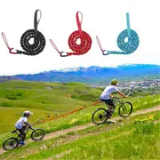 3PCS Bicycle Tow Rope Bicycle Traction Rope Mountain Bike Parent-Child Pull Rope Convenient Trailer RedBlueBlack