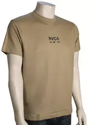 RVCA Textbook SS T-Shirt - Khaki - New