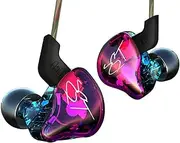 YINYOO Easy KZ ZST Colorful Hybrid Banlance Armature with Dynamic in Ear Earphone 1BA+1DD HiFi Headset KZ in Ear Monitors Headphones Wired Earbuds IEM Earphones Gaming Earbuds (Colorful Without mic)