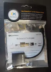 New Cable Matters Mini DisplayPort to VGA Adapter Model 101003 Black