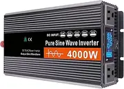 2000W DC 12V/24V/48V/60V/72V Pure Sine Wave Inverter Charger DC Input AC Output 110V/240V Low Frequency Solar Power Inverter Converter Peak 4000W(Size:72v to 230v)