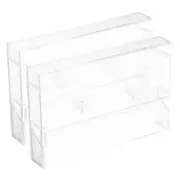 2 Pcs Tape Storage Box Cassette Holder Audio Cases Vintage Protector