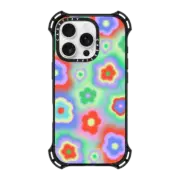 iPhone 16 Pro Bounce Case MagSafe Compatible Acid Flowers