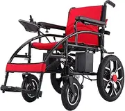 Lightweight Electric Wheelchairs for Adult, Lntelligent Folding Carry Electric Wheelchairs with 360° Joystick, Dual Function Heavy Duty Power Wheelchair