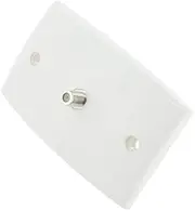 Wall Plate with F-Type Socket Outlet for TV Antenna Aerial Coax Lead Cable