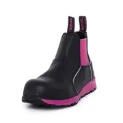 MACK Women's Fuel Slip-On Safety Boots - Black - Pink - MK000FUEL