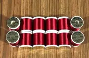 12 Spools Danville 6/0 Red Fly Tying Thread