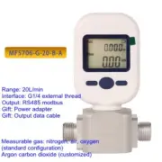 Flow Meter Compressed Air Small Digital Display Flow Meter Nitrogen Gas MF5706