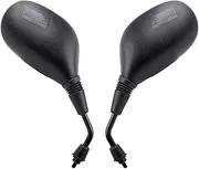 Mokuo GY6 scooter Rearview Mirrors 8mm Fit for Sunl TaoTao Znen Lance Peace JCL Roketa Jonway Bashan 50cc 70cc 110cc 125cc 150cc ATM50 CY50A Chinese Moped Elliptical mirror surface