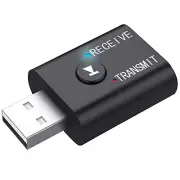 3.5mm AUX Audio Mini USB Bluetooth Transmitter Receiver Adapter Dongle For PC TV
