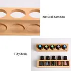 1PC Essential Oil Bamboo Display Stand 5 Hole Essential Oil Perfume Storage Rack