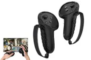 2pcs Controller Grips Protector Cover VR Touch Protector Accessories Compatible with Meta Quest 3-Black