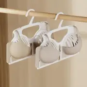 2Pcs Bra Display Hangers Underwear Drying Rack Decoration with Fixed Buckles