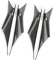 Wivplex Inner Door Handles, for BMW, 5-Series G30 G38 2018 2019 2020 2021 2022 Armrest Protective Trim Style Interior Door Panel Grab Handle Covers Car Interior Door Handle Sticker(Carbon Fiber 1set)