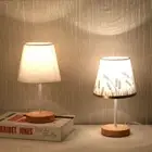 USB Powered Table Lamp With Cylinder Lamp Shade Desk Light Reading