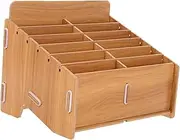 LAPYAPPE Organizer for Home Storage Multi Compartment Desktop Storage Case for Electronic Notes Notes and Documents Versatile Dresser and Countertop