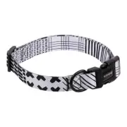 Eco-Pup Dog Outdoor Walking Collar Monochrome Pattern Pet Dress Up