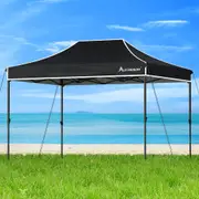 3x4.5m Gazebo ALFORDSON Pop Up Marquee Black