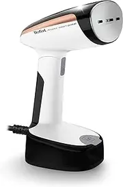 [Tefal] Access Steam Pocket Handheld Clothes Steamer, Ultra-Compact Design, Foldable Head, 15-Second Ready, 1300W, Steam Output up to 20g/min, Lightweight, DT3052G0, Black & White & Rose Gold