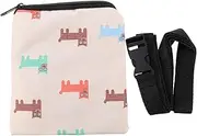 POPETPOP Dog Snack Bag Pet Bag Dogs Accessories Pouches Portable Food Treat Pouch Pet Food Carrier Beige Fabric (Polyester)