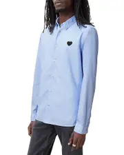 Allsaints Amante Cotton Heart Logo Patch Slim Fit Shirt