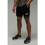 Mens Multi Training Dept 2 In 1 Camo Short