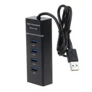 Usb 3.0 Hub High Speed 4 Port Independent Switch Four Bit Splitter Multi Interface Professional Usb Cables Hubs & Adapters