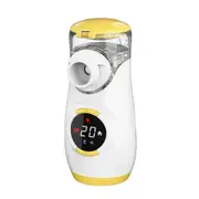 Portable Nebulizer with Intuitive LED Interface and Auto Cleaning Handheld Nebulizer for Kids Yellow
