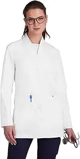 [koi] Scrubs Essentials Care Women's 4-Pocket Stretch Lab Coat