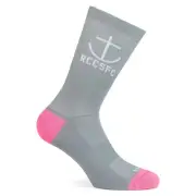 NEW Rapha RCC Men's Cycling Socks San Francisco L SFC Club Chapter Gray Pink