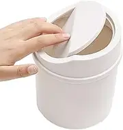 Small Trash Can with Lid | Wastebasket Trash Can, Small Garbage Can - Small Paper Basket Desktop Trash Bin Wastebasket for Home Vanity Tabletop Car Interior Bathroom Kitchen