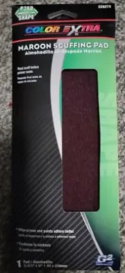 Color Extra Gator Finish 1st 1/3 Sheet Synthetic Scuffing Pad Maroon CX8273 P360